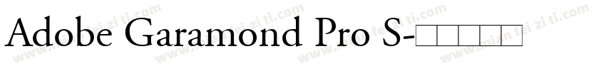 Adobe Garamond Pro S字体转换